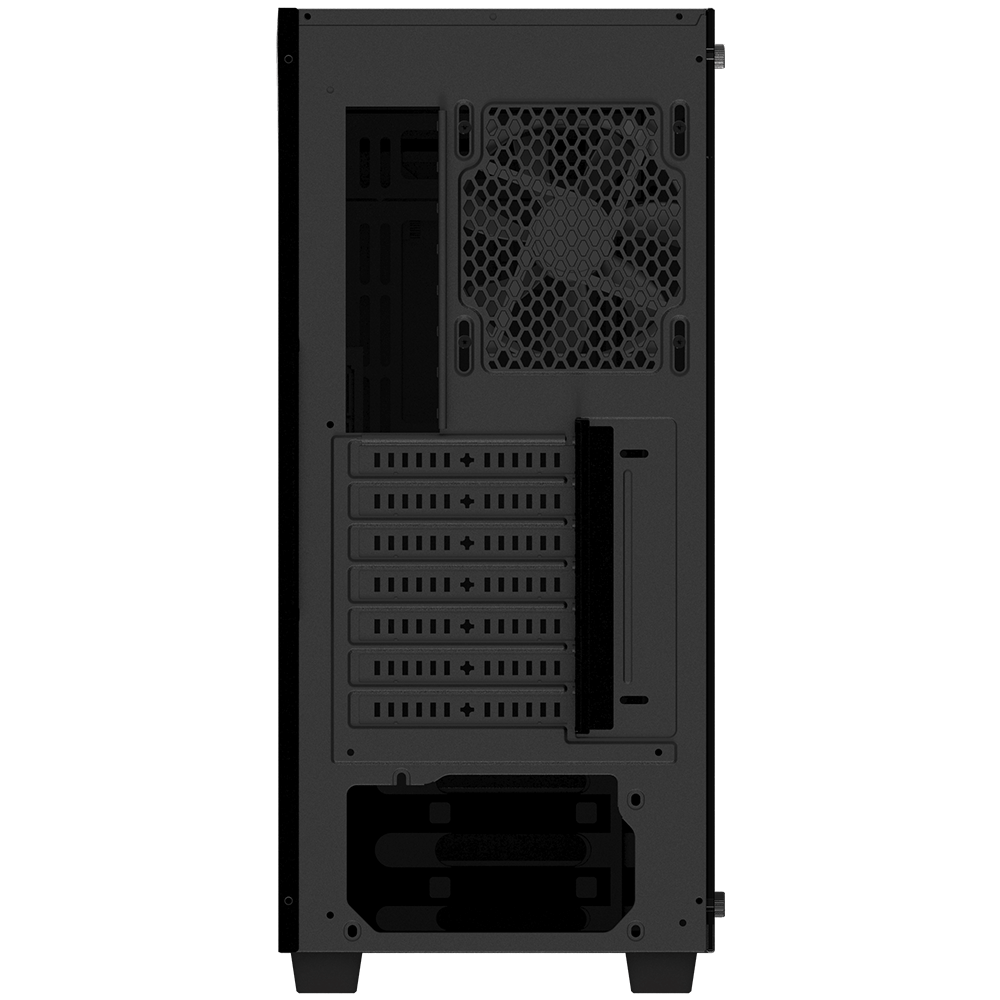 CARCASA GIGABYTE Middle Tower, ATX, "C200 GLASS", fara sursa, sticla securizata, fan x 1, USB 3.0 x 2, Jack 3.5 mm x 2, mesh pt. filtrare praf, negru, "GB-C200G"