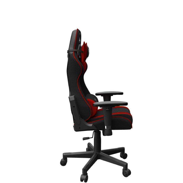 SCAUN GAMING Gembird, ergonomic, reglabil inaltime, rotatie 360 gr, black & red sport, brate ajustabile, greutate max. 136kg