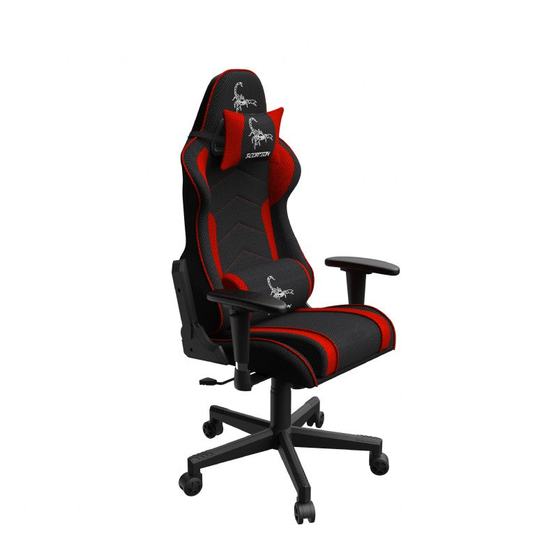 SCAUN GAMING Gembird, ergonomic, reglabil inaltime, rotatie 360 gr, black & red sport, brate ajustabile, greutate max. 136kg