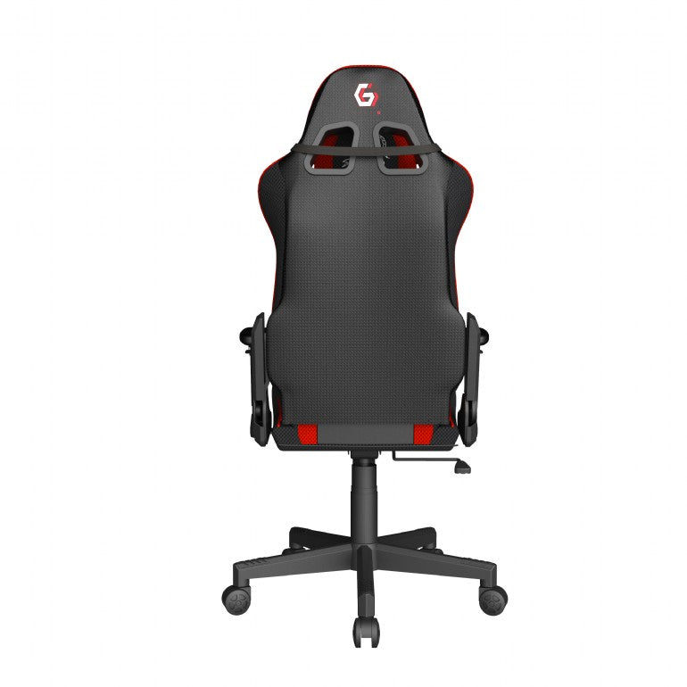 SCAUN GAMING Gembird, ergonomic, reglabil inaltime, rotatie 360 gr, black & red sport, brate ajustabile, greutate max. 136kg