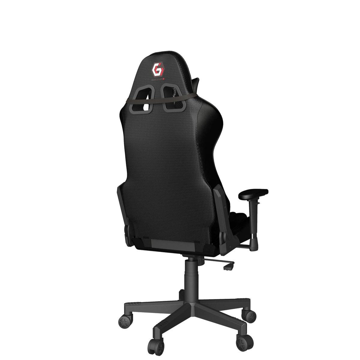 SCAUN GAMING Gembird, ergonomic, reglabil inaltime, rotatie 360 gr, black, brate ajustabile, greutate max. 136kg, perna