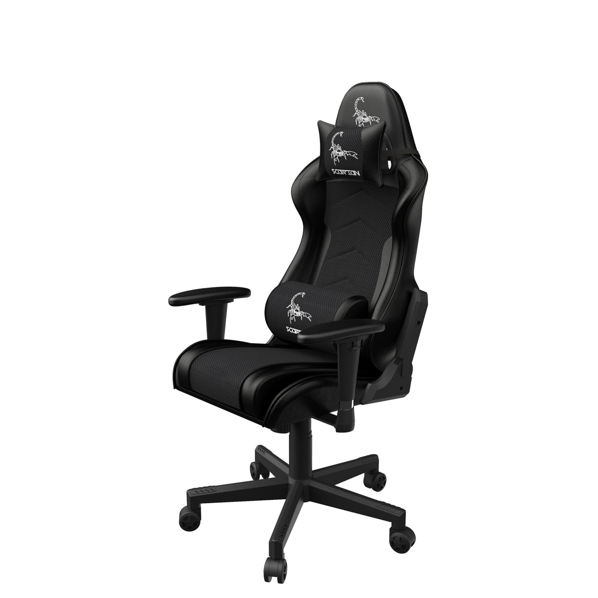 SCAUN GAMING Gembird, ergonomic, reglabil inaltime, rotatie 360 gr, black, brate ajustabile, greutate max. 136kg, perna