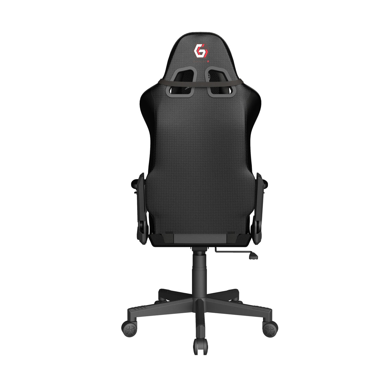 SCAUN GAMING Gembird, ergonomic, reglabil inaltime, rotatie 360 gr, black, brate ajustabile, greutate max. 136kg, perna