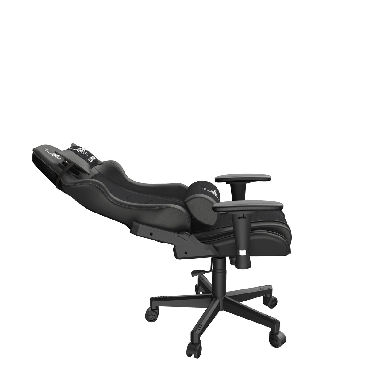 SCAUN GAMING Gembird, ergonomic, reglabil inaltime, rotatie 360 gr, black, brate ajustabile, greutate max. 136kg, perna