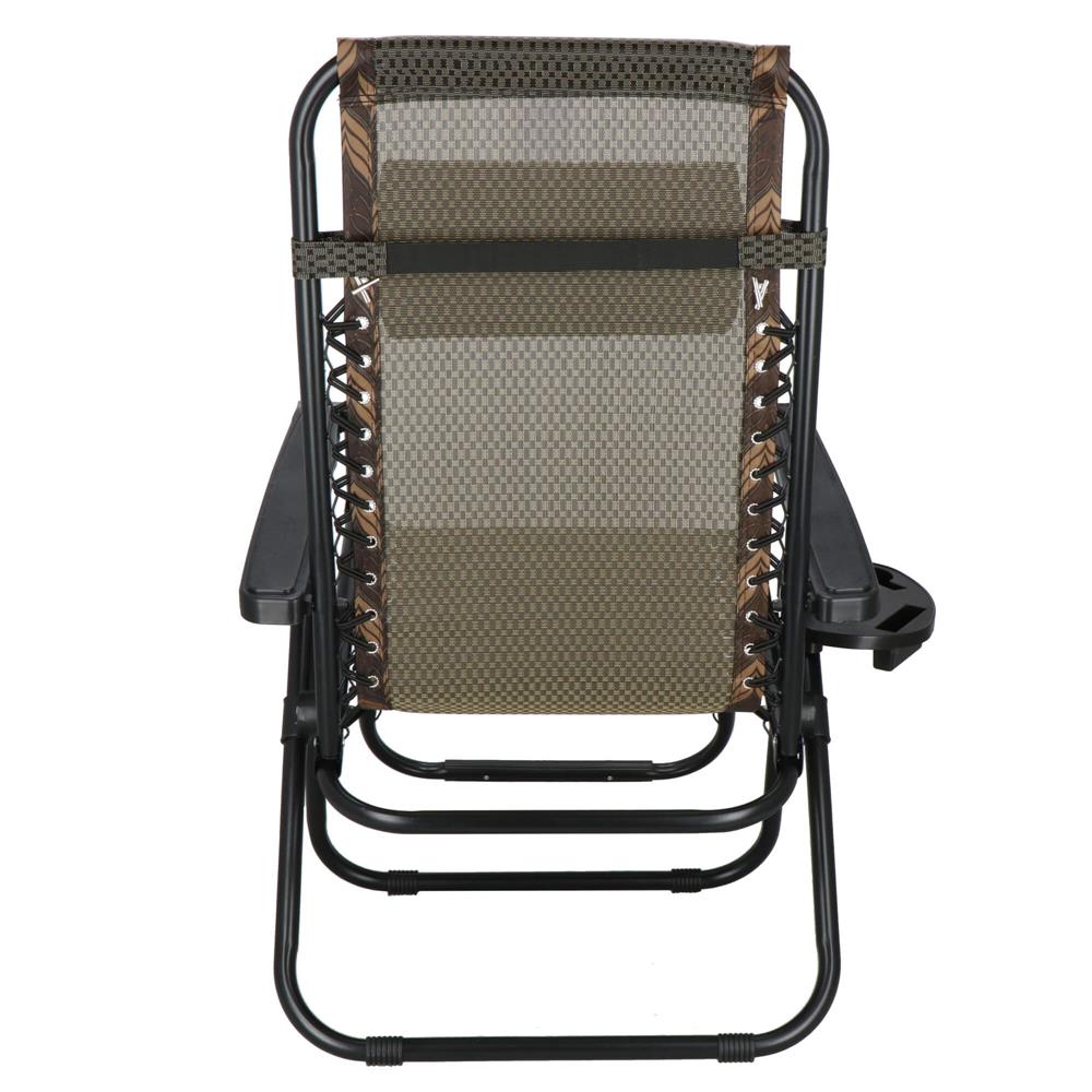 Sezlong pliabil cu spatar reglabil, structura metalica, material textilene, 175x67 cm, maro