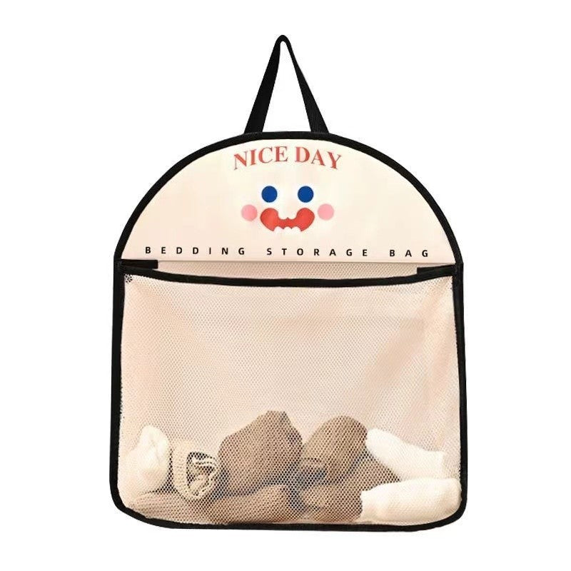 Geanta de Depozitare, Tip Saculet, de Agatat, Multifunctionala, din Plasa, 40 x 10 x 44 cm, Negru