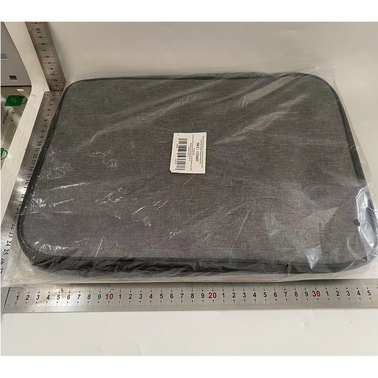 Geanta pentru Depozitare Acte si Documente, Facturi, Carduri, cu Cod de Securitate, 3 Compartimente, Impermeabila, 37 x 10.5 x 27 cm, Gri