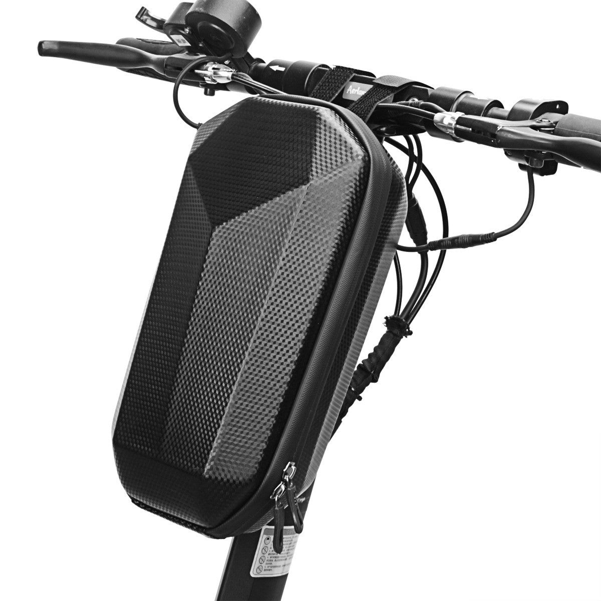 Geanta pentru Trotineta Electrica, Hard Shell de 4 L, Geanta Frontala pentru Bicicleta, Impermiabila Rigida pentru Bicicleta, 30 x 15.5 x 13 cm, Negru