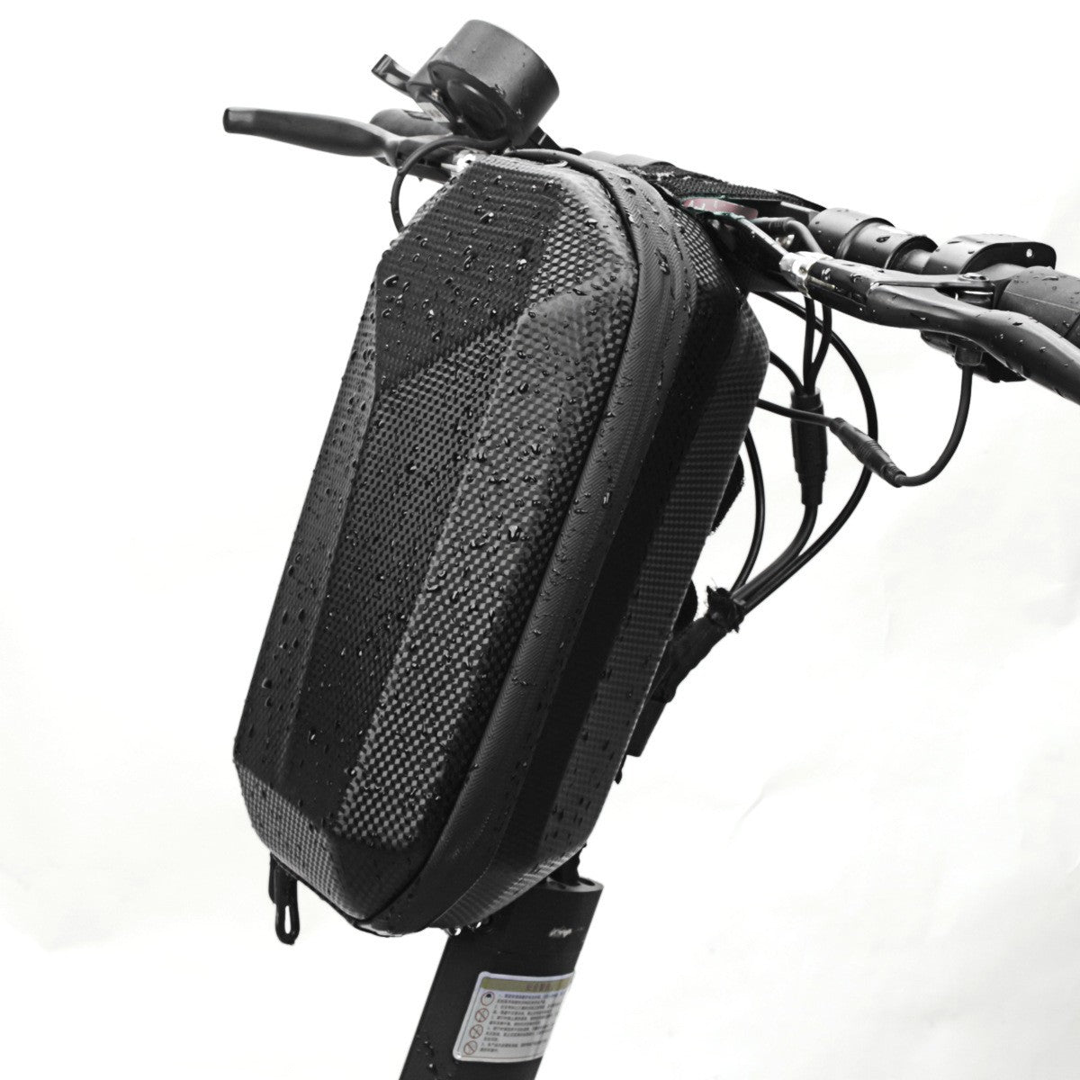 Geanta pentru Trotineta Electrica, Hard Shell de 4 L, Geanta Frontala pentru Bicicleta, Impermiabila Rigida pentru Bicicleta, 30 x 15.5 x 13 cm, Negru