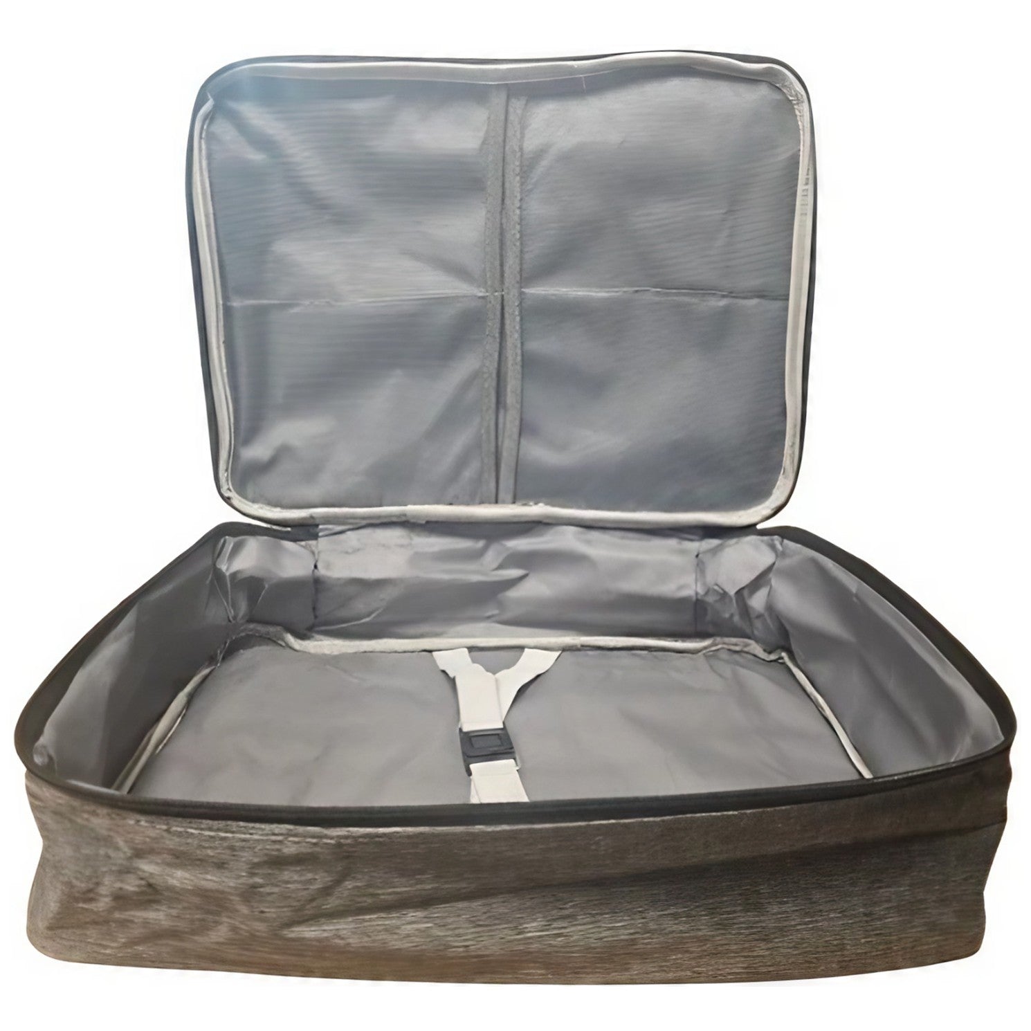 Geanta pentru Depozitare Acte si Documente, 1 Compartiment mare cu Curele Interioare, Impermeabila, 37 x 10.5 x 27 cm, Gri
