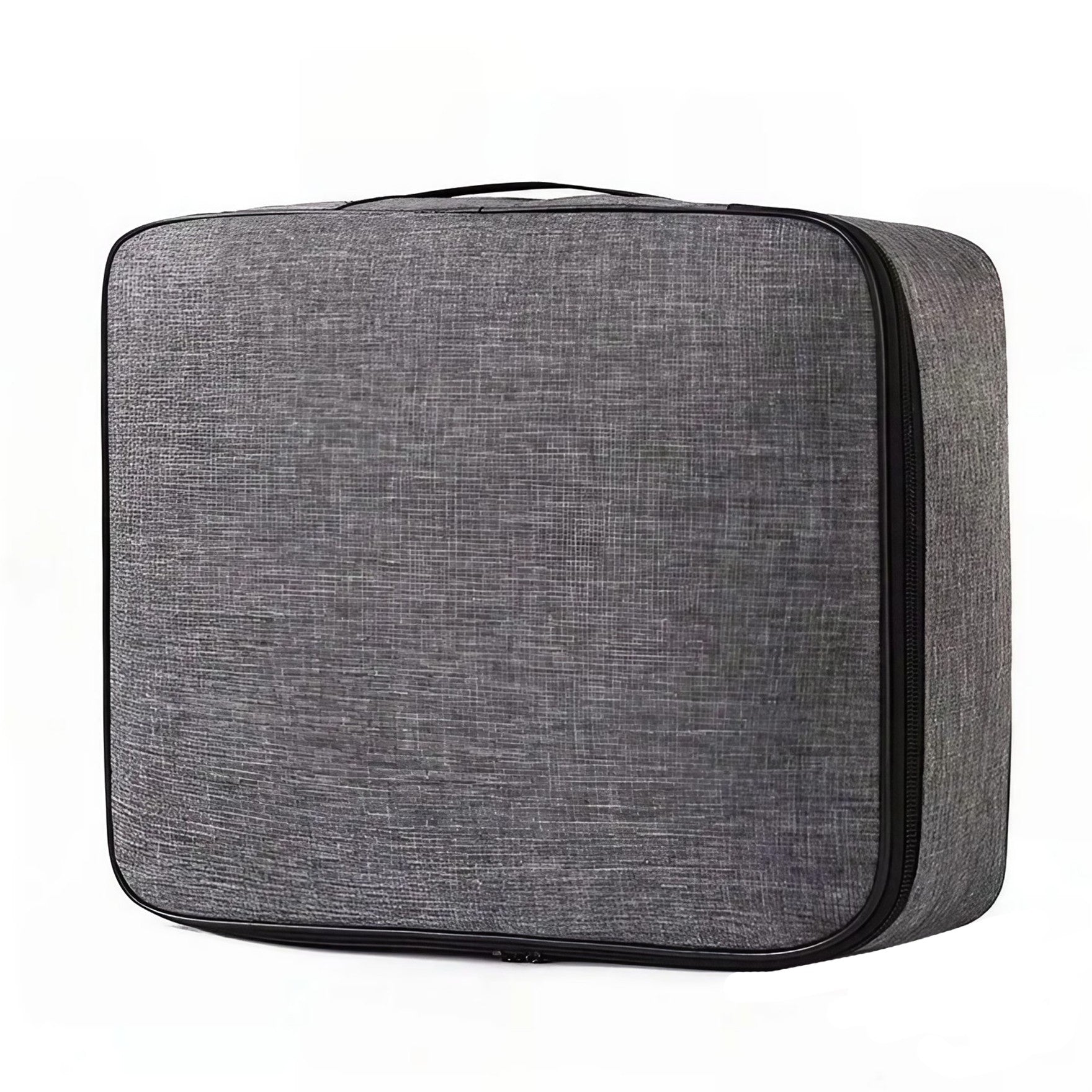 Geanta pentru Depozitare Acte si Documente, 1 Compartiment mare cu Curele Interioare, Impermeabila, 37 x 10.5 x 27 cm, Gri