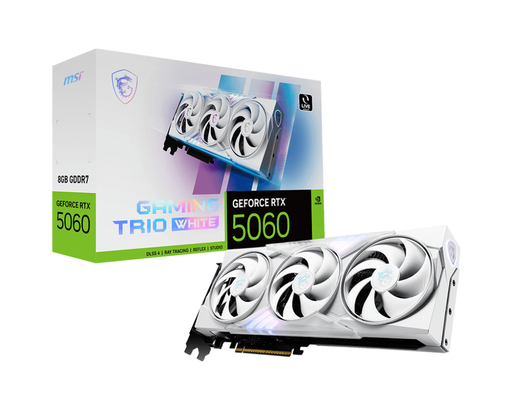 MSI GeForce RTX 5060 8G GAMING TRIO OC Alb 