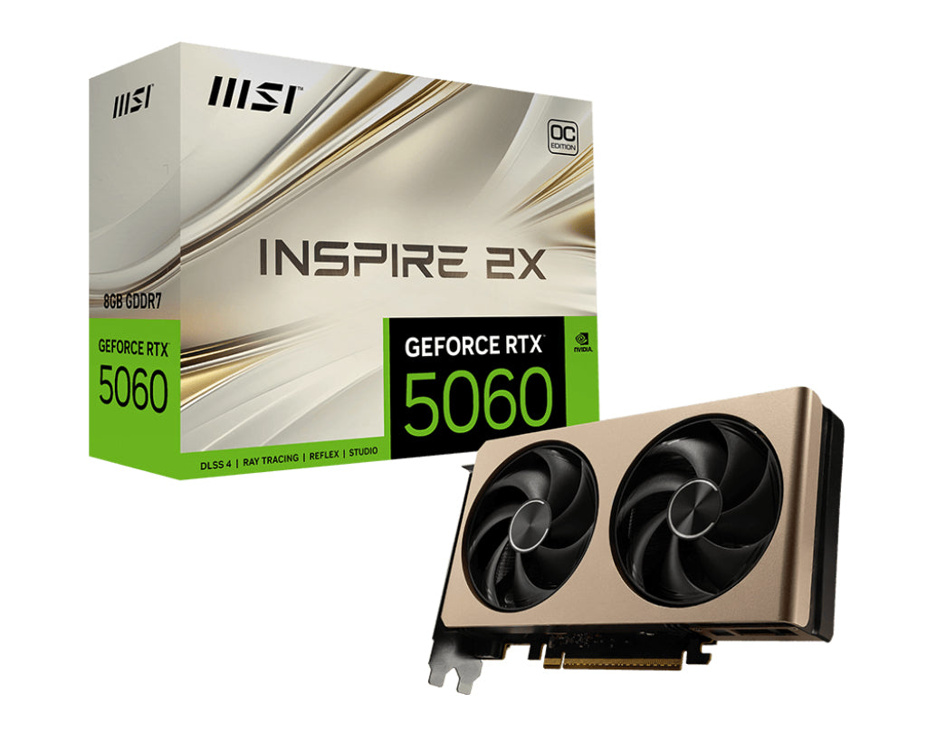 MSI GeForce RTX 5060 8GB INSPIRE 2X OC 1xHDMI 3xDP 
