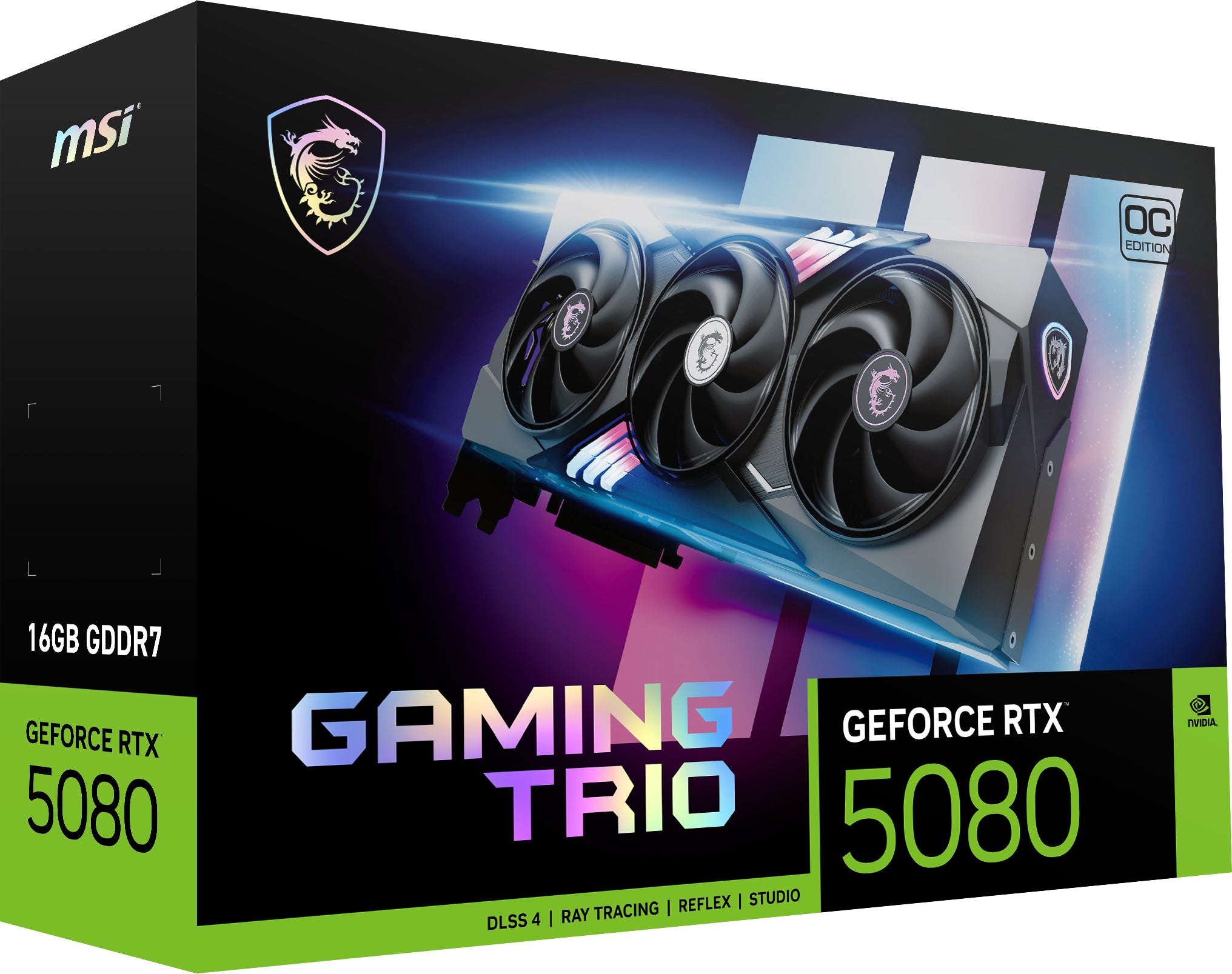 MSI GEFORCE RTX 5080 16G GAMING TRIO OC "GEFORCE RTX 5080 16G GAMING TRIO OC"