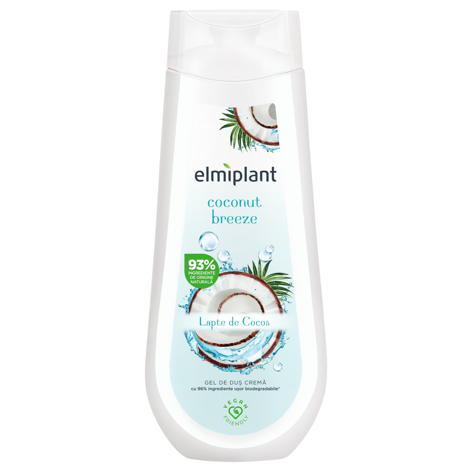 Gel de Dus Crema, Elmiplant, Coconut Breeze, 400 ml