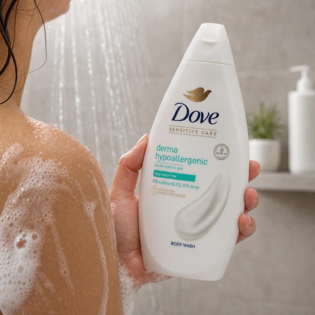 Gel de Dus, Dove, 450 ml, Derma Hypoallergenic