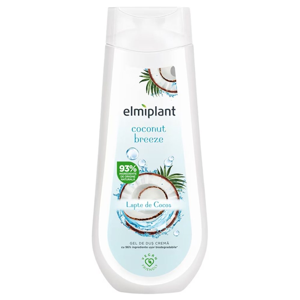 Gel de Dus Crema, Elmiplant, Coconut Breeze, 400 ml
