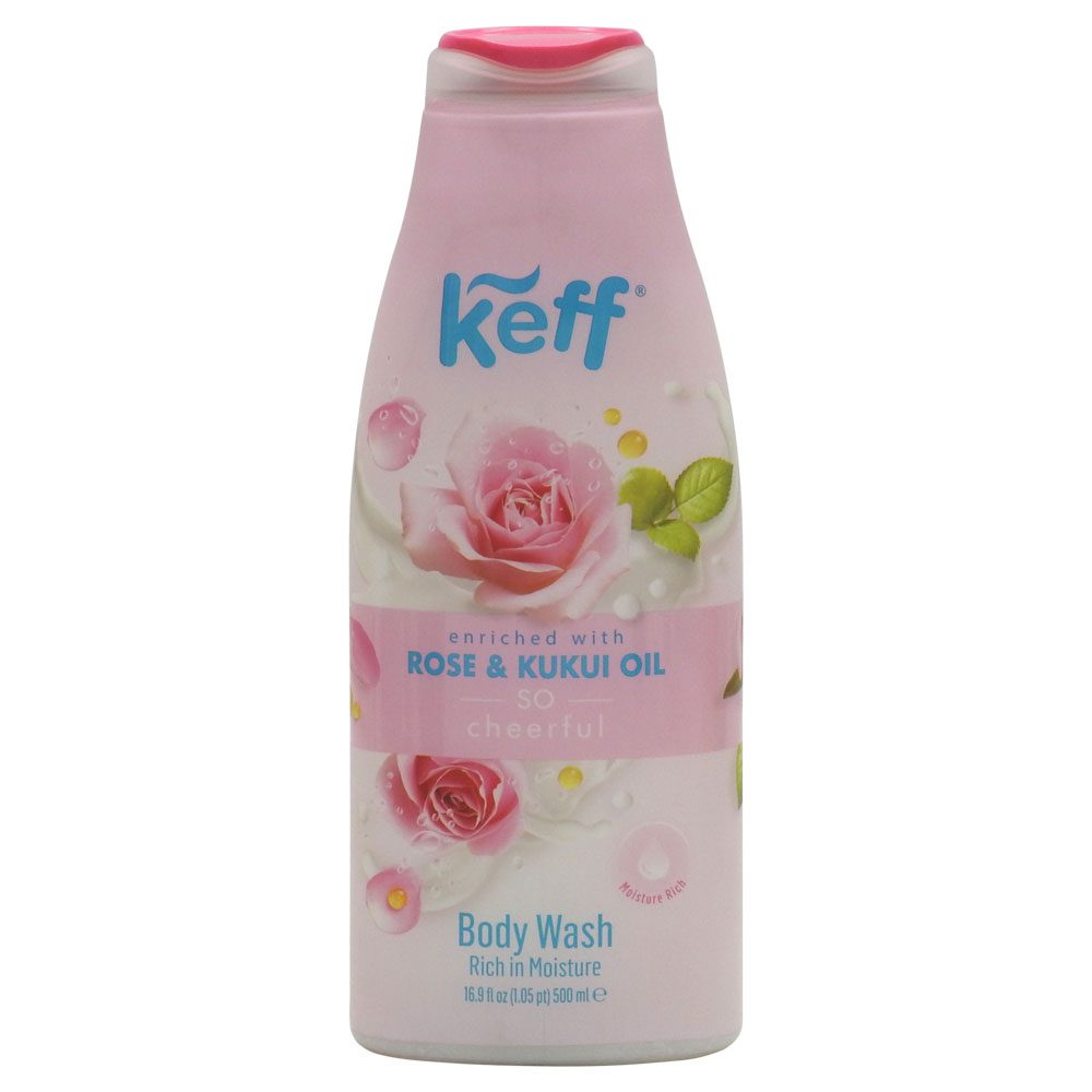 Gel de Dus, Keff, 500 ml Rose Kukui Oil