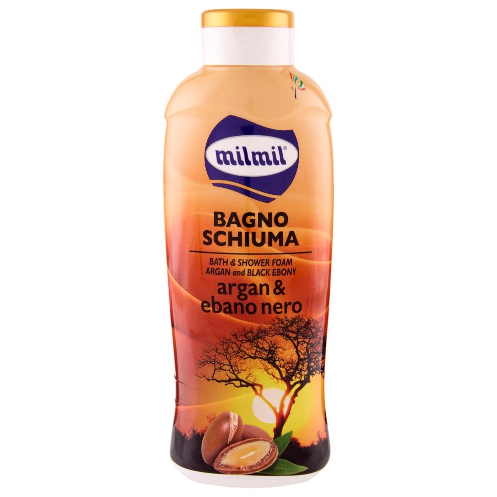 Gel de Dus, Milmil, Crema 1000 ml Argan si Ebano Nero