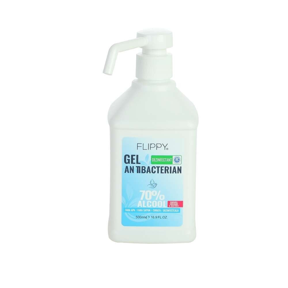 Gel dezinfectant pentru maini cu 70 % alcool cu efect antibacterian si virucid, 500 ml