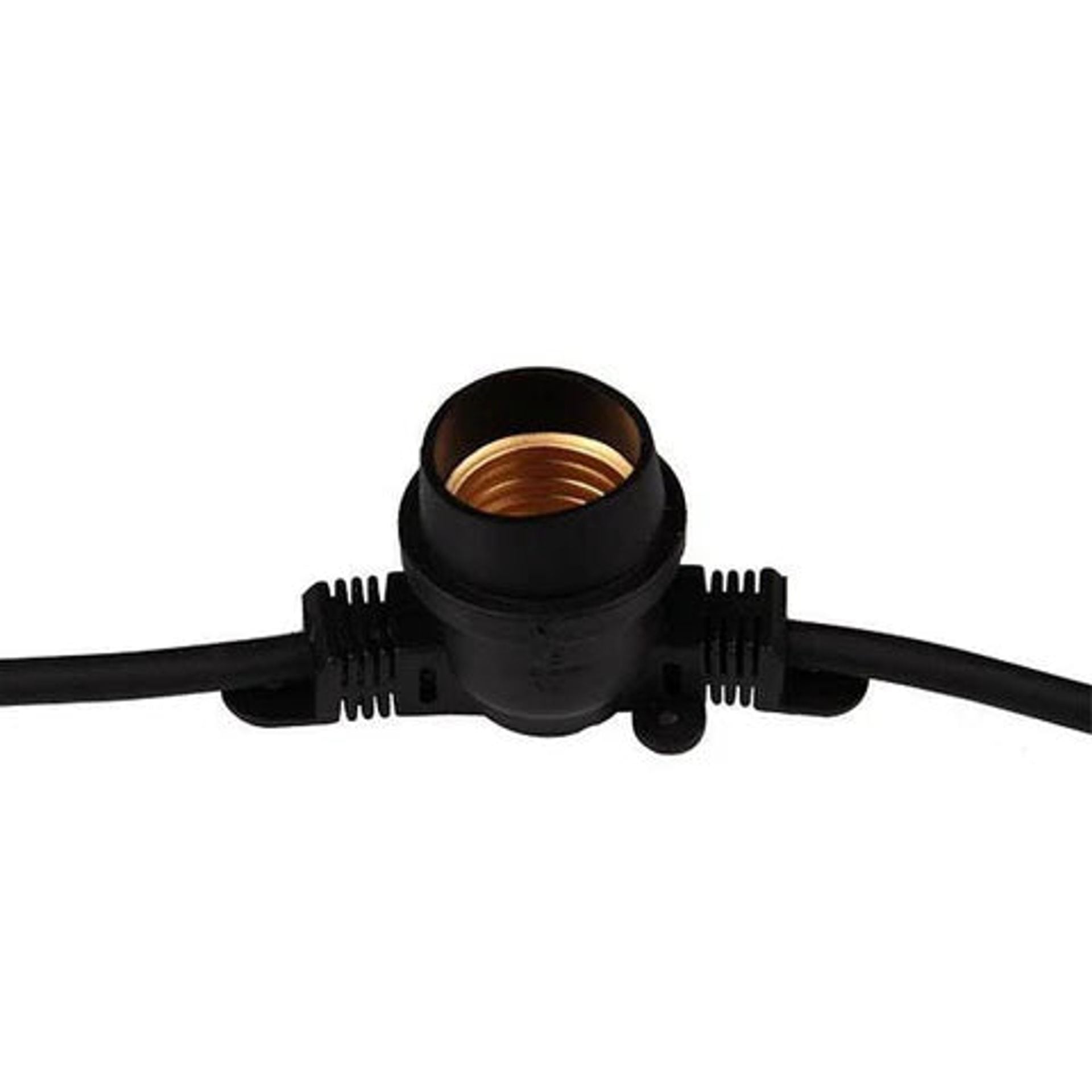 Ghirlanda 10 surse de lumina 10M 10xE27 Negru IP65