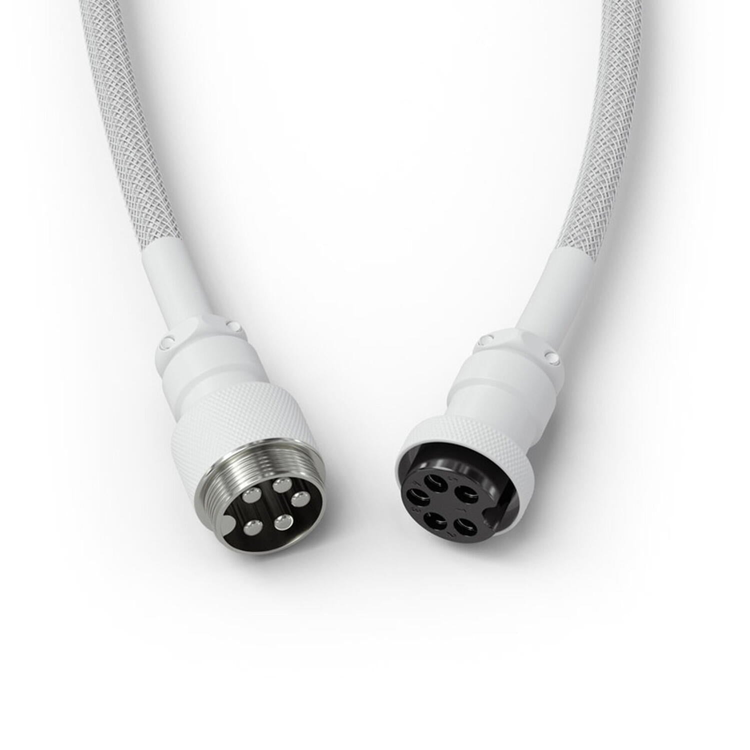 Glorious cablu tastatura Coiled Ghost, USB-C - USB-A, 1.37m, Alb "GLO-CBL-COIL-WHITE"