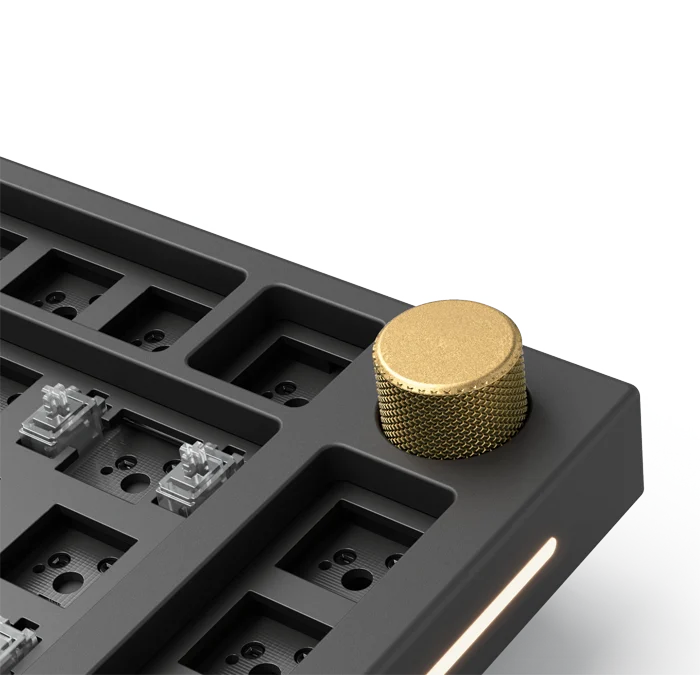 Glorious Tastatura mecanica GMMK PRO 75% Pre-built, USB-C, Fox Linear Switch, Layout US, Negru/Alb "GLO-GMMK-P75-FOX-B"