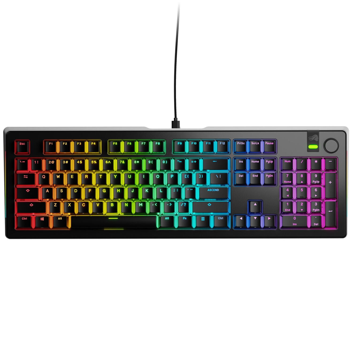 Glorious Tastatura mecanica GMMK 3 PRO 100% Prebuilt, USB-C, Fox Switches, US layout, 104 taste, Negru "GLO-KB-GMMK3-PRO-100-PB-FOX-W-BLK-US"