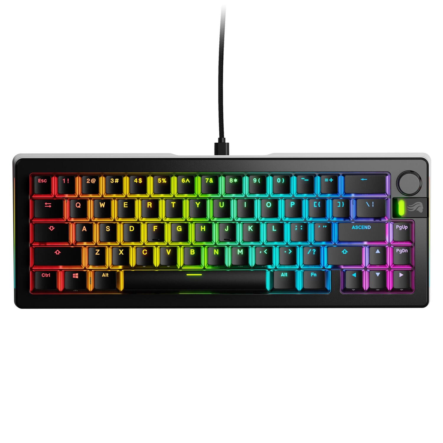 Glorious Tastatura mecanica GMMK 3 PRO 65% Prebuilt, USB-C, Fox Switches, US layout, 66 taste, Negru "GLO-KB-GMMK3-PRO-65-PB-FOX-W-BLK-US"