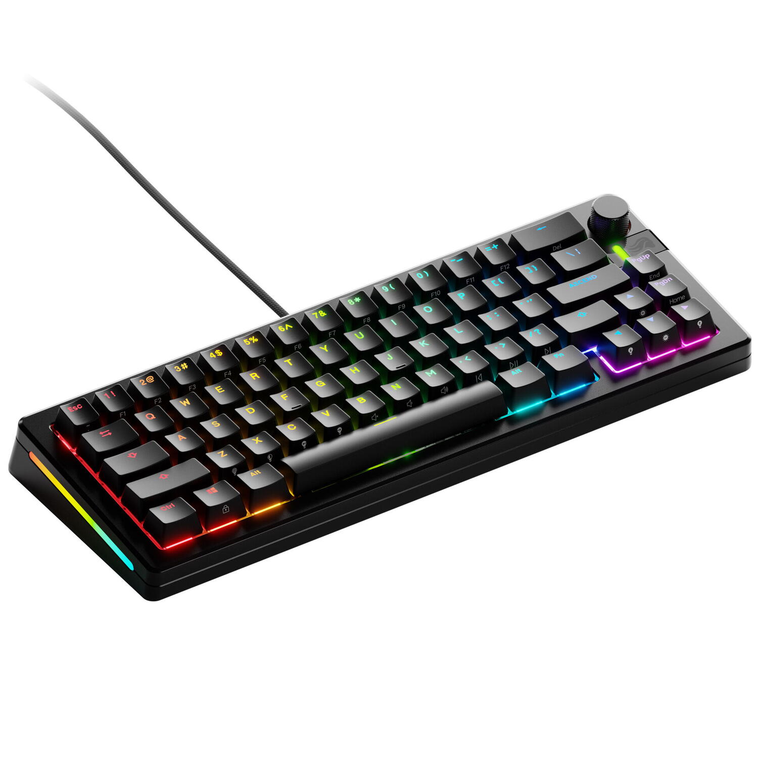 Glorious Tastatura mecanica GMMK 3 PRO 65% Prebuilt, USB-C, Fox Switches, US layout, 66 taste, Negru "GLO-KB-GMMK3-PRO-65-PB-FOX-W-BLK-US"