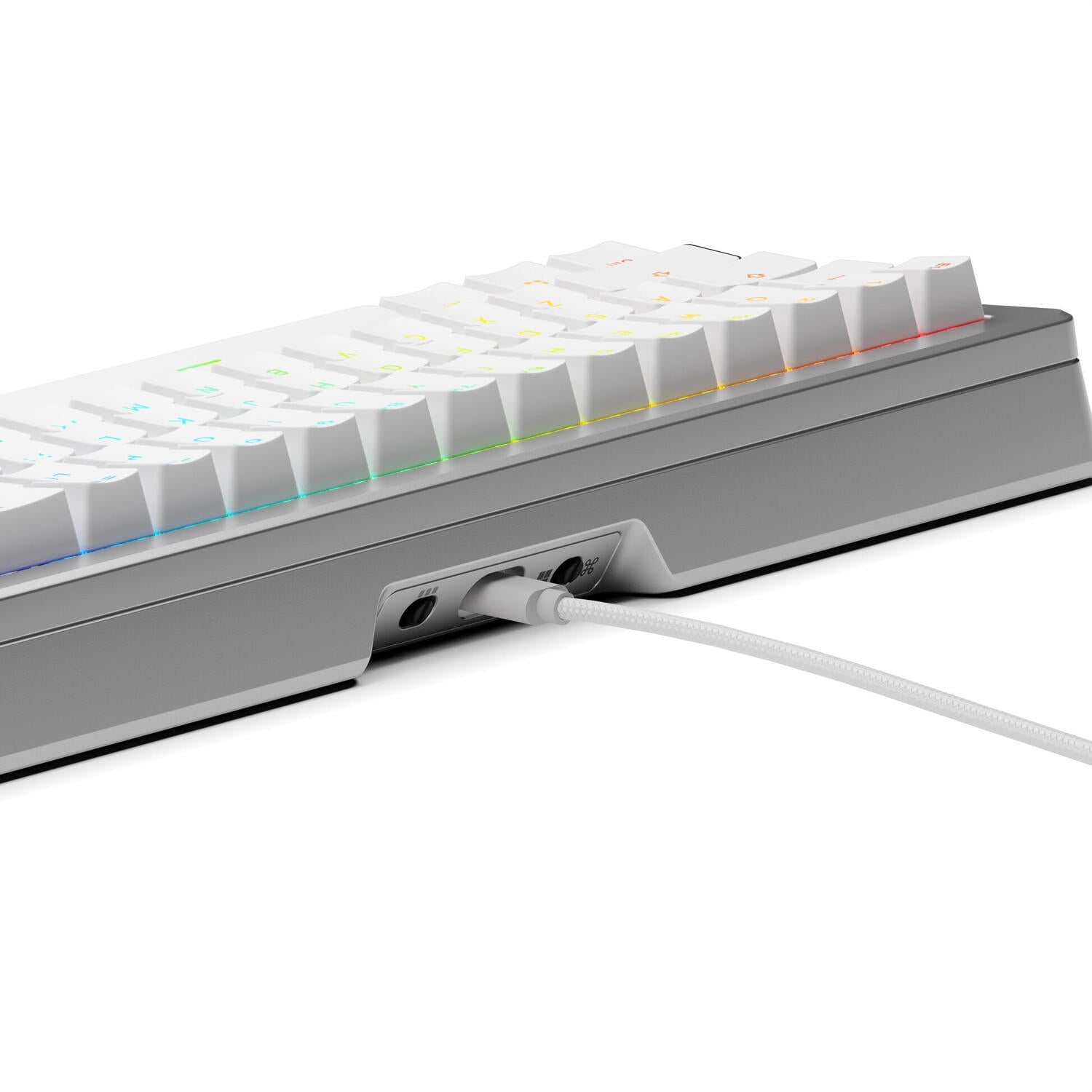 Glorious Tastatura mecanica GMMK 3 PRO 65% Prebuilt, USB-C, Fox Switches, US layout, 66 taste, Gri "GLO-KB-GMMK3-PRO-65-PB-FOX-W-SIL-US"