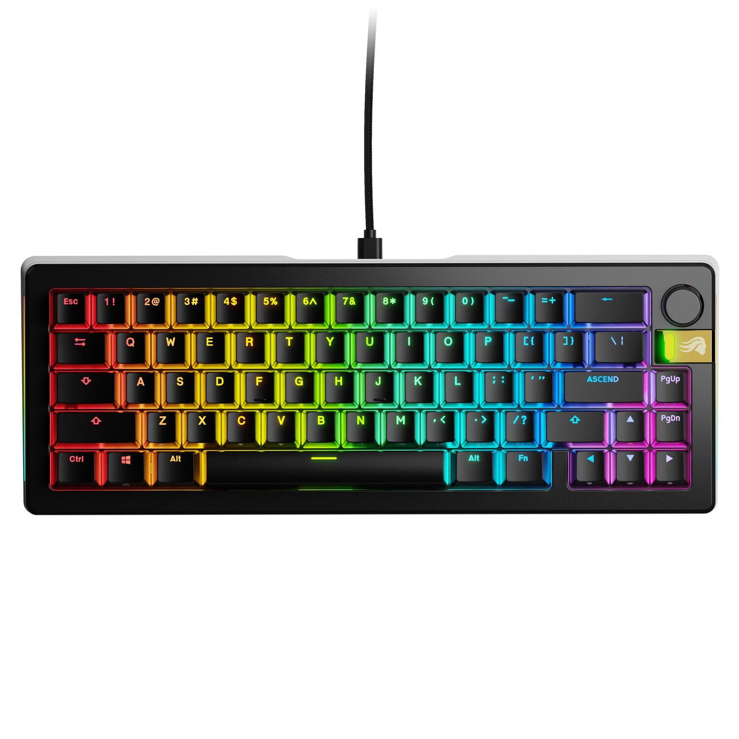 Glorious Tastatura mecanica GMMK 3 PRO HE 65% Prebuilt, USB-C, Fox HE Switches, US layout, 66 taste, Negru "GLO-KB-GMMK3-PRO-65-PB-HE-W-BLK-US"