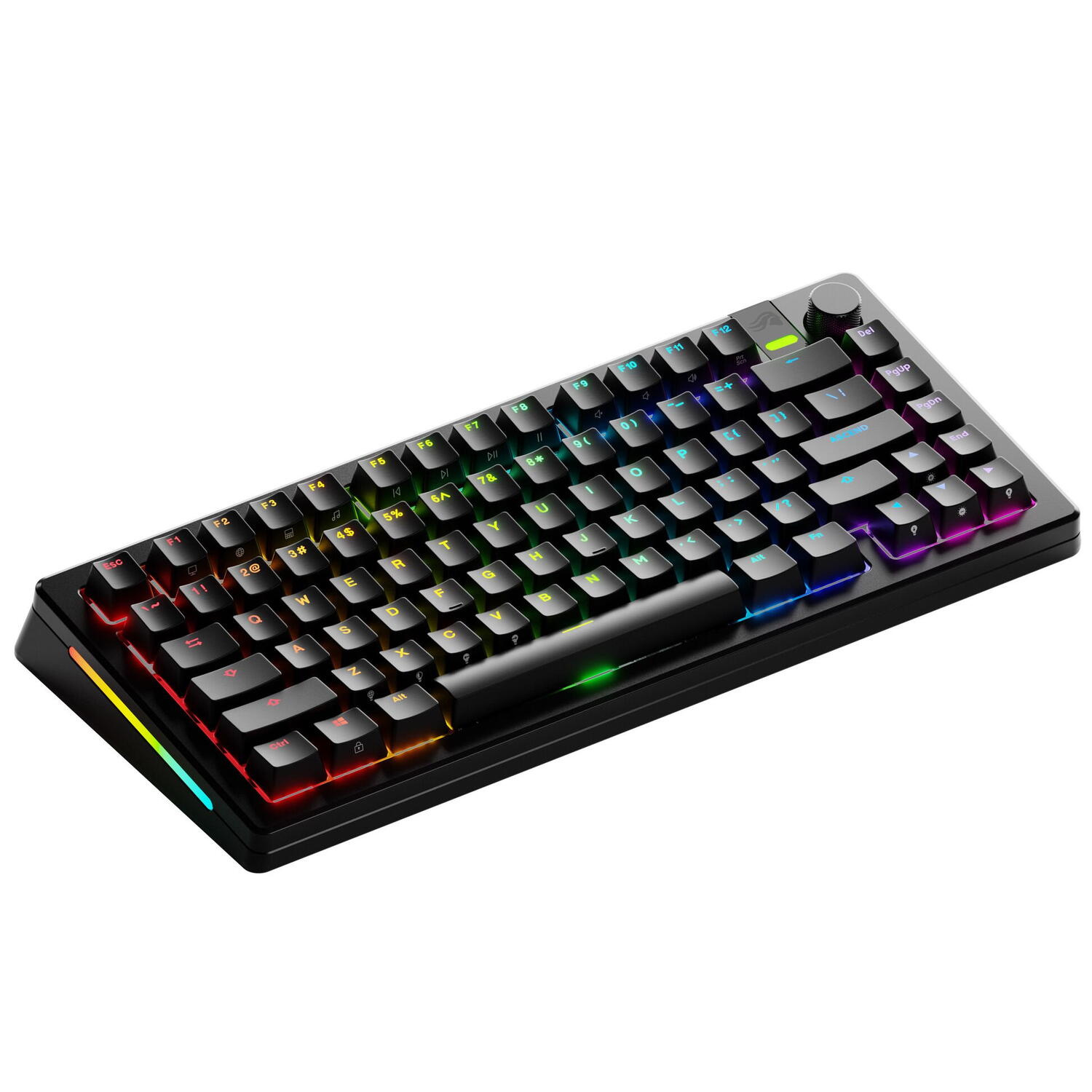 Glorious Tastatura mecanica GMMK 3 PRO 75% Prebuilt Wireless , USB-C, Fox Switches, US layout, 81 taste, Negru "GLO-KB-GMMK3-PRO-75-PB-FOX-WL-BLK-US"