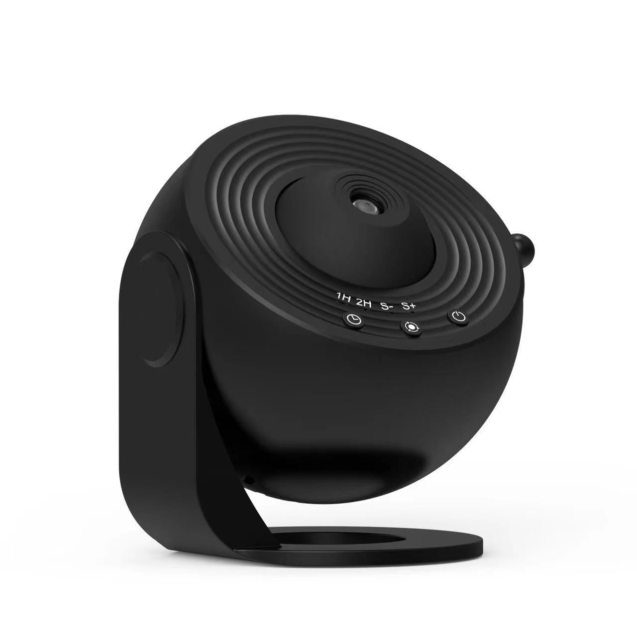 Lampa Tip Proiector Galaxie, pentru Dormitor, Tematica Cer Instelat, Model Glob, HD, Rotire 360 de Grade, 20 de Imagini, Incarcare USB, 10 W, 15x15 cm, Negru