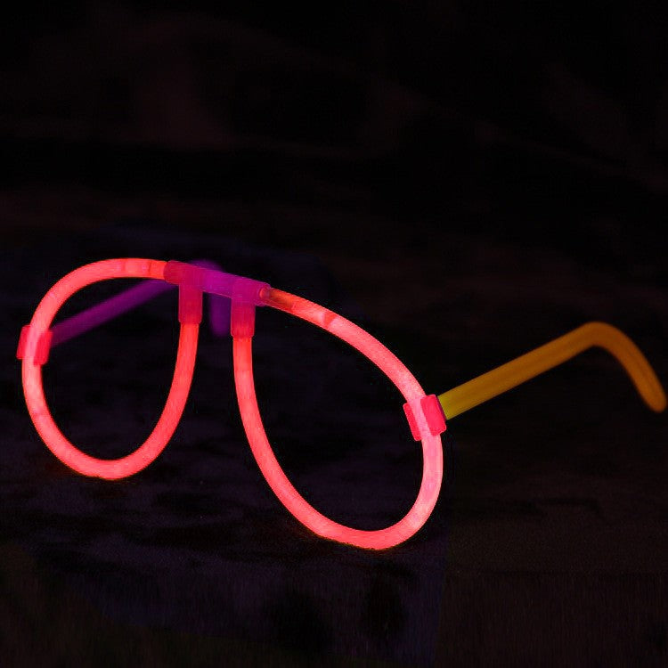 Ochelari Decorativi, din Plastic, Fluorescenti, Accesoriu Petrecere, Roz