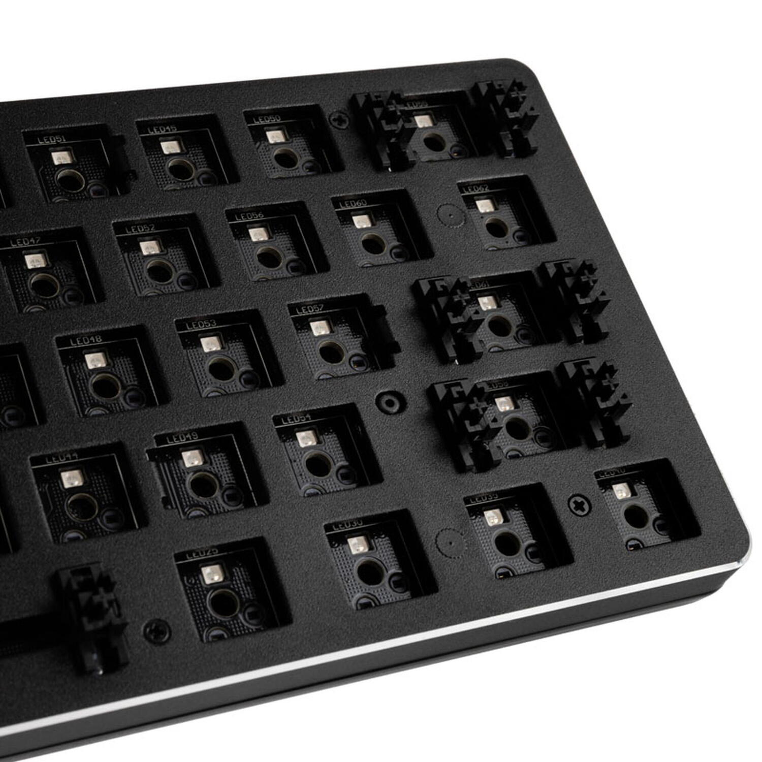 Glorious Barebone GMMK Compact, ANSI Layout, USB-C, RGB, Negru "GMMK-COMPACT-RGB"