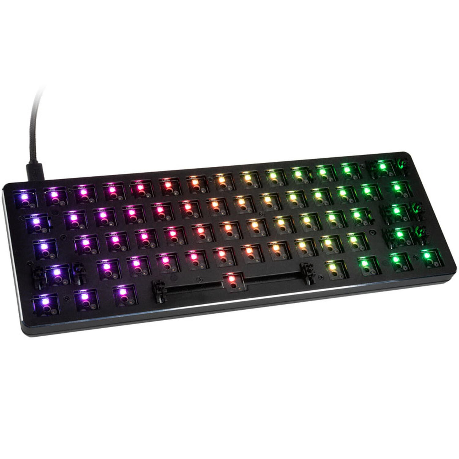 Glorious Barebone GMMK Compact, ANSI Layout, USB-C, RGB, Negru "GMMK-COMPACT-RGB"