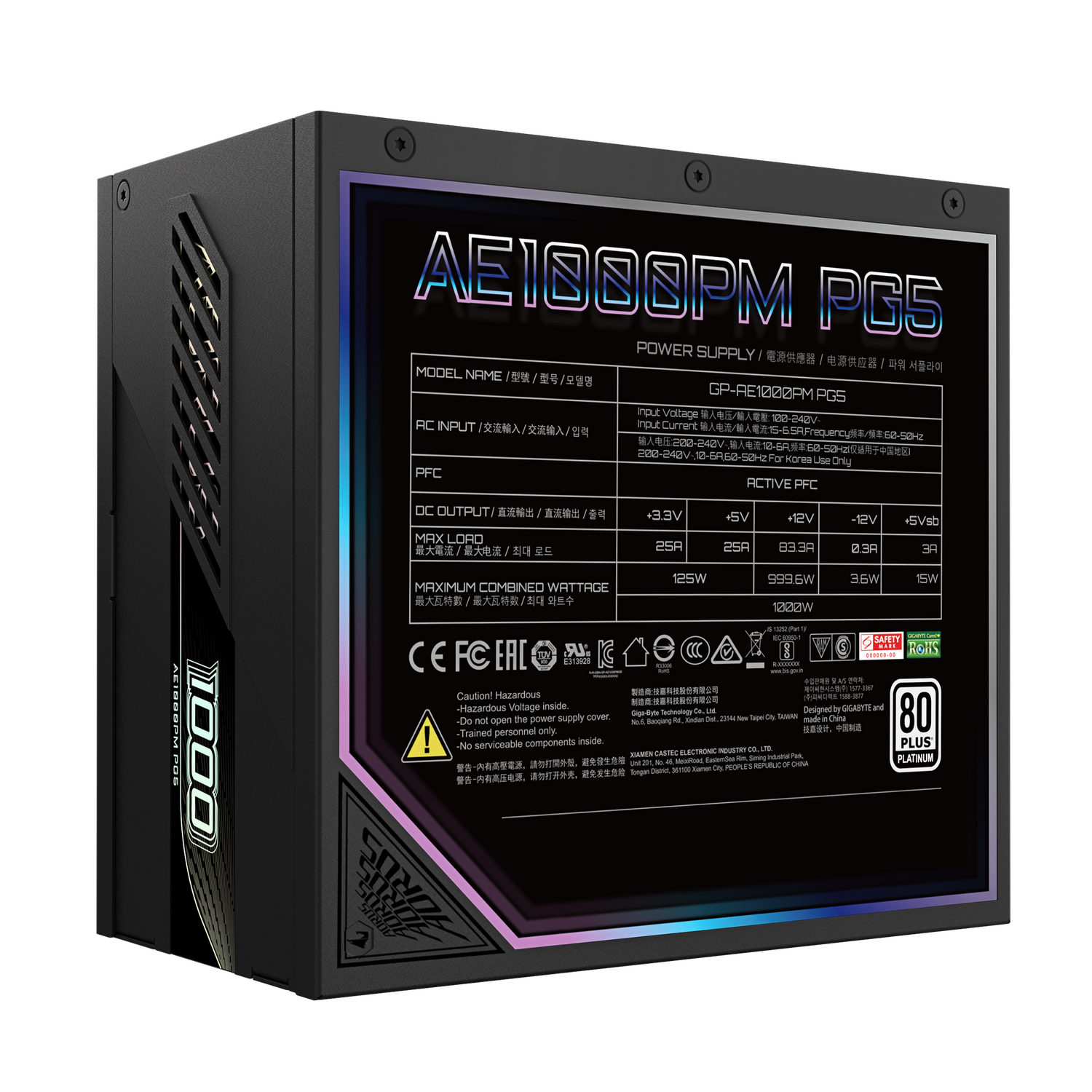 Sursa GIGABYTE GP-AE1000PM PG5 "GP-AE1000PM PG5"