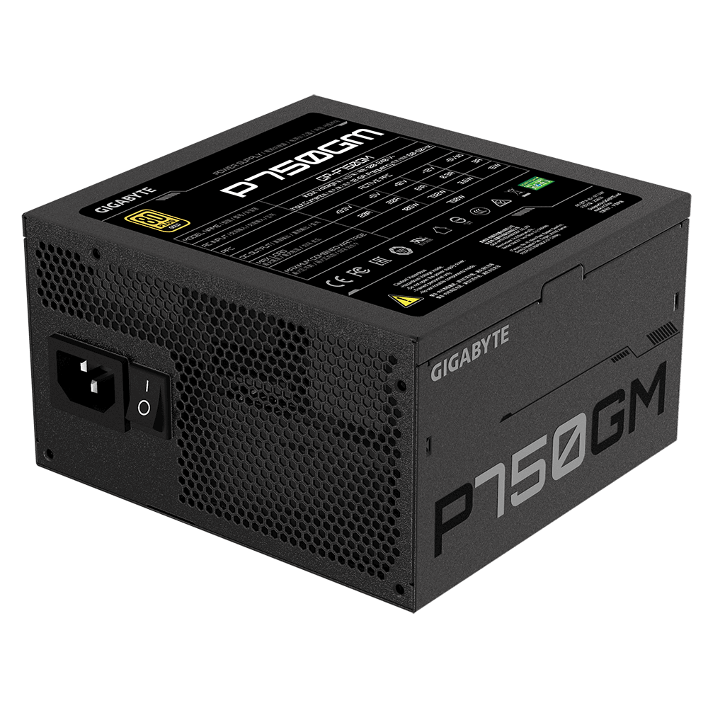 SURSA SURSA GIGABYTE , 750 W, modulara, ATX 12V 2.31, fan 120 mm x 1, 80 Plus Gold, "GP-P750GM"