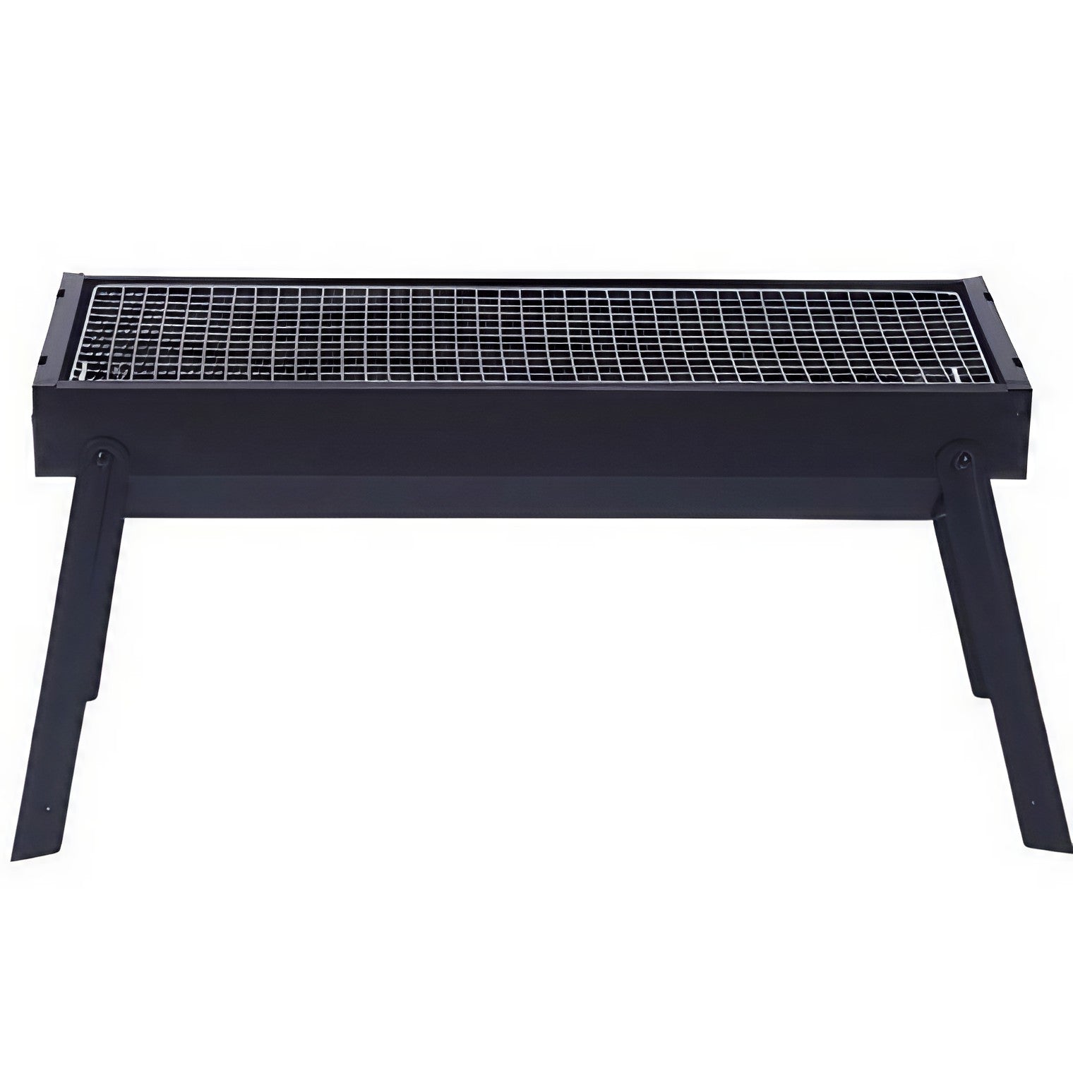 Gratar Portabil, Confectionat din Metal, pentru Picnic, Gradina, Terasa, Camping, Dimensiuni Reduse, 60x22x23 cm, Negru