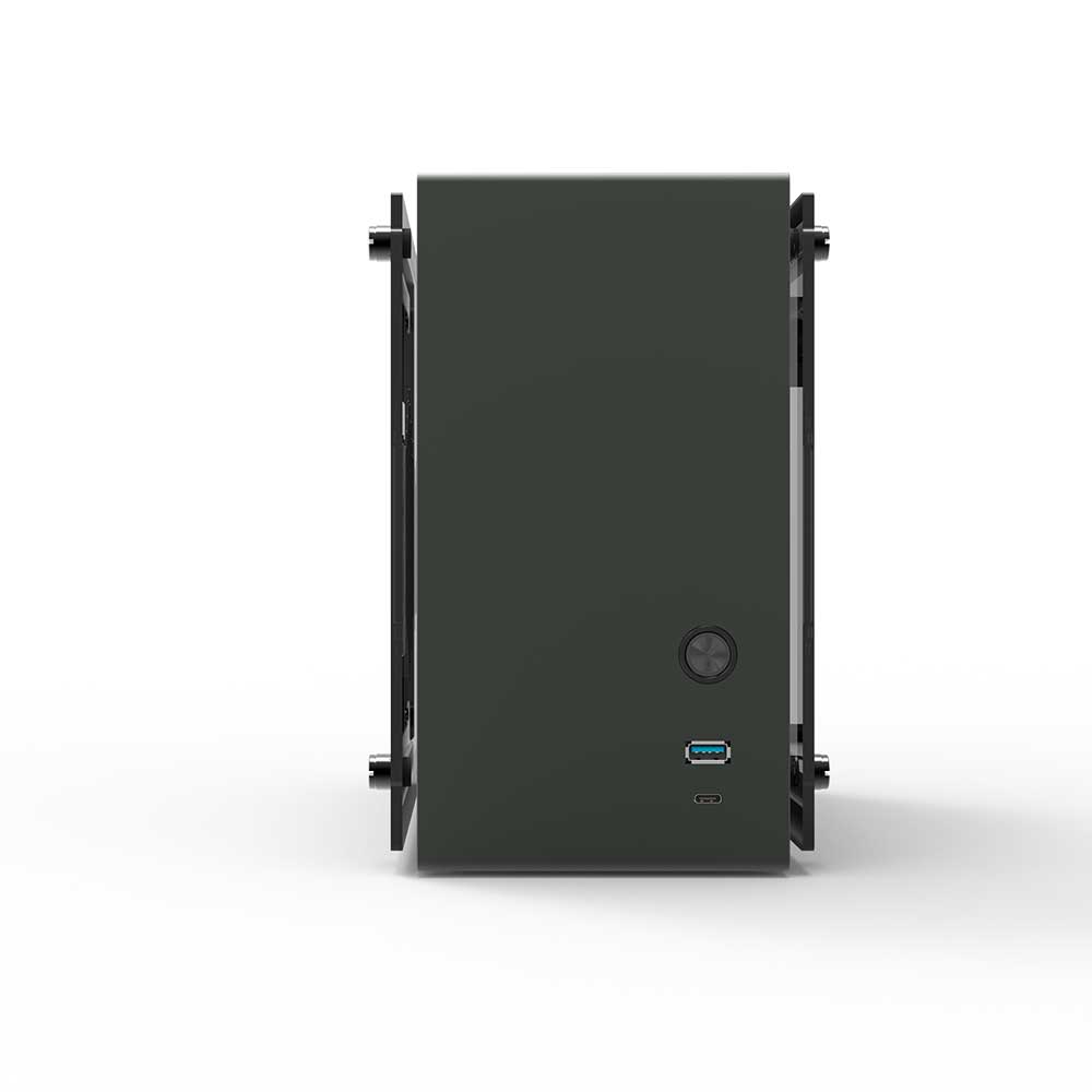 CARCASA Zalman "M2 mini", mini tower, gaming, compatibil sursa SFX, SFX-L, suporta 2xfan, 1xfan inclus, , USB Type-C x 1, USBx1, 2 sloturi expansiune, gri, "M2 mini (Gray)"