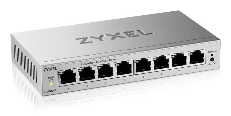 ZyXel GS1200-8 8-PORT WEB MNG SWITCH 