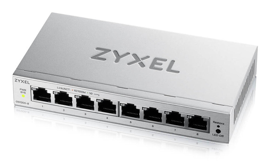ZyXel GS1200-8 8-PORT WEB MNG SWITCH 