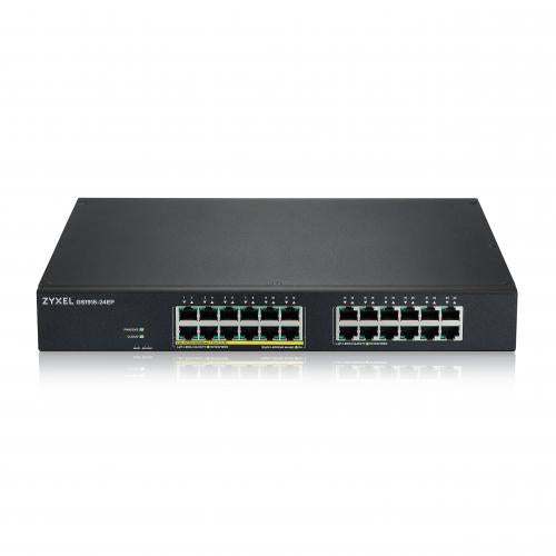 ZyXel | GS1915-24EP-EU0101F | GS1915-24EP | Switch | Smart Managed | Layer 2 | POE | Rackmount | Porturi 12 Gigabit POE, 12 Gigabit | 130 W | Fanless | 