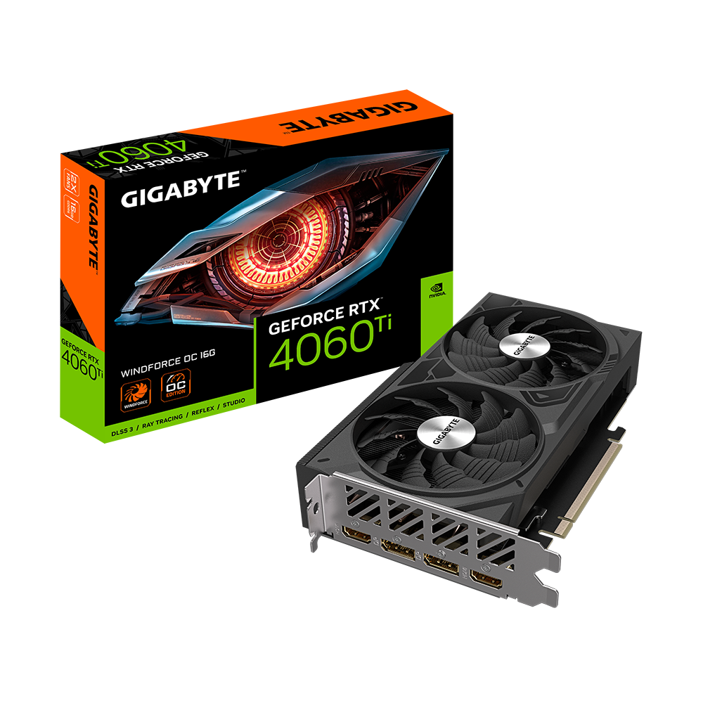 PLACI VIDEO Gigabyte GeForce RTX 4060 Ti WINDFORCE OC 16GB 