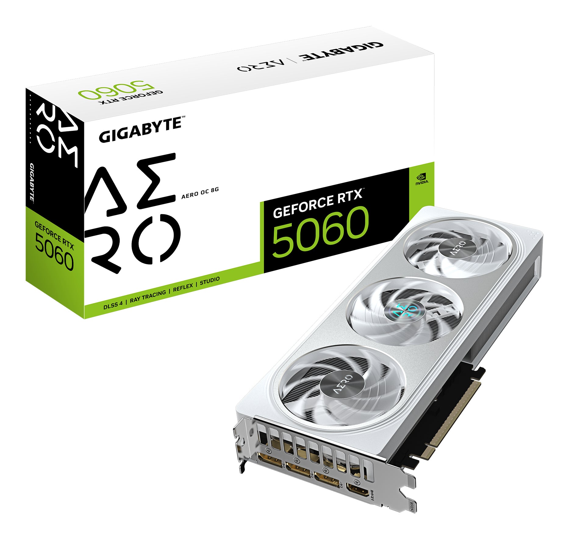 VGA GIGABYTE RTX 5060 AERO OC 8GB "GV-N5060AERO OC-8GD"