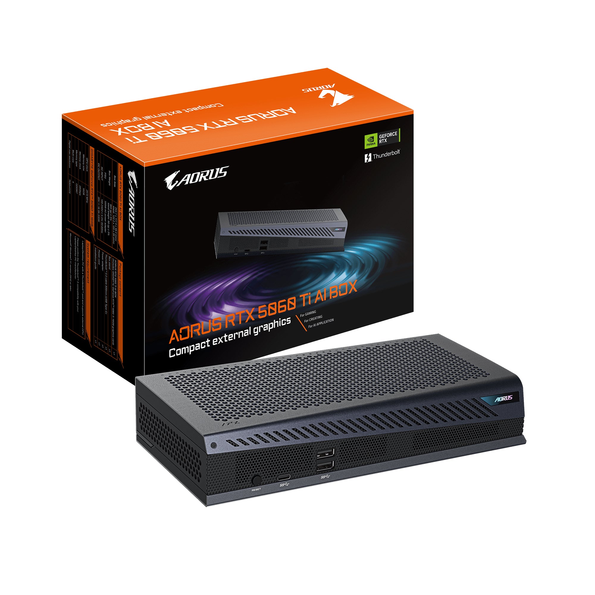 VGA GIGABYTE RTX 5060 TI AI BOX 16GB "GV-N506TIXEB-16GD"