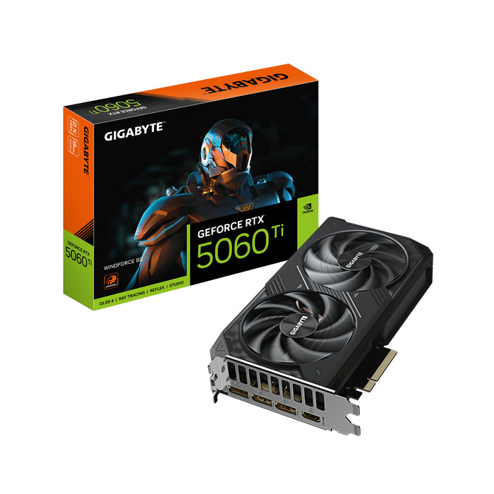 Placă video Gigabyte RTX 5060 TI WINDFORCE 8GB "GV-N506TWF2-8GD" – Placi video