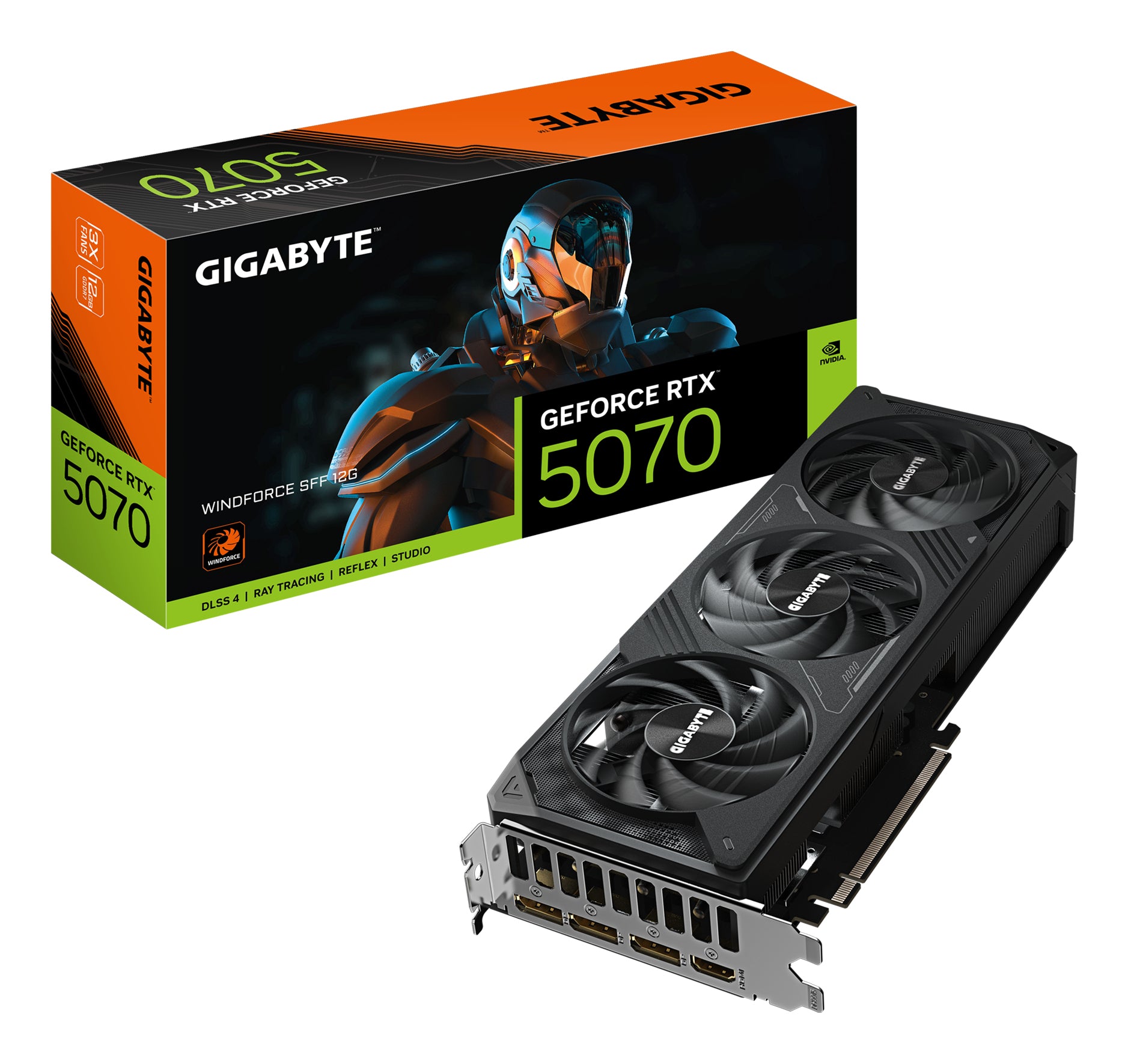 VGA GB RTX 5070 WINDFORCE SFF 12GB "GV-N5070WF3-12GD"
