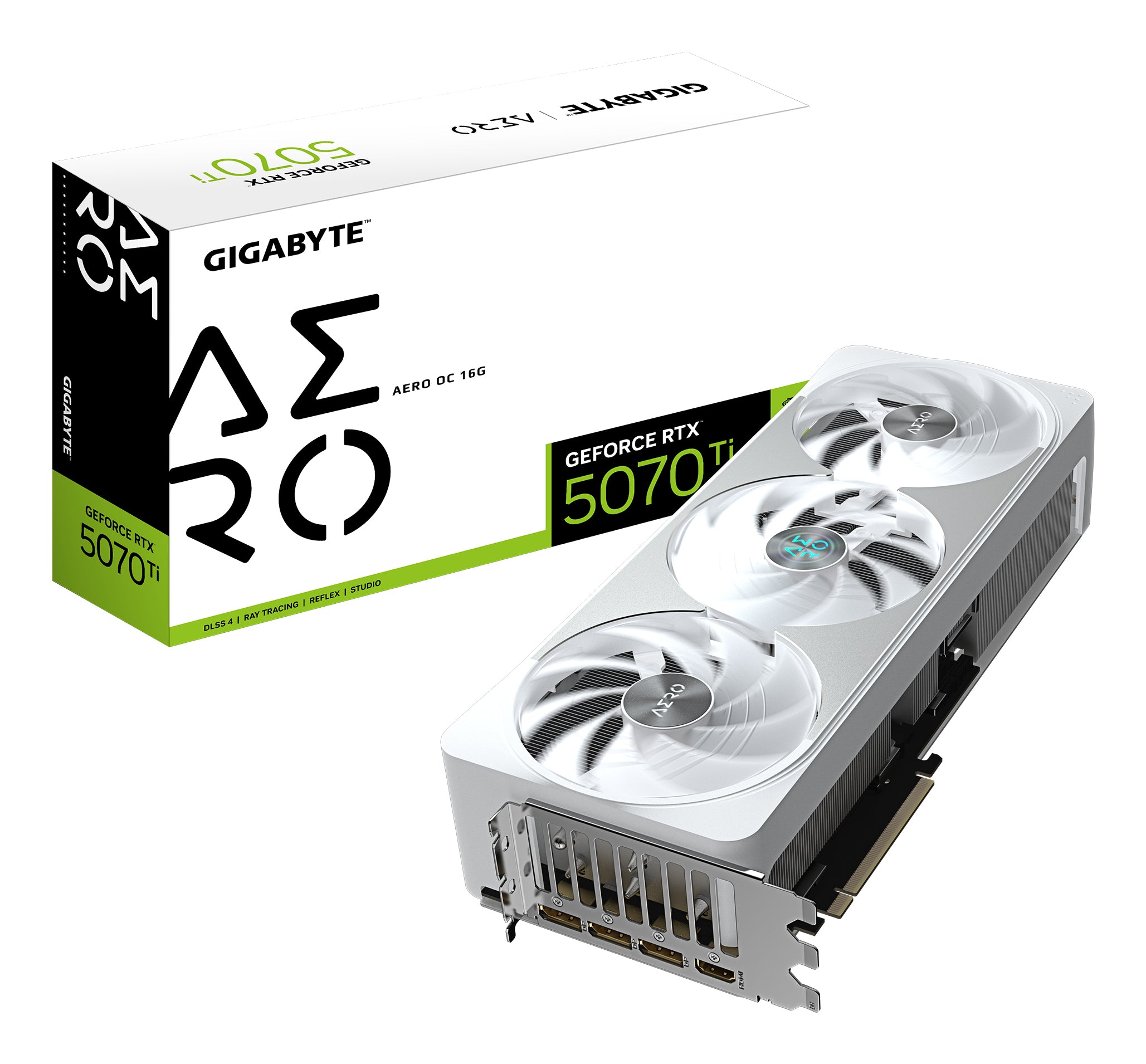 Placa video Gigabyte GeForce RTX 5070 Ti Aero OC 16G, 16384 MB GDDR7 "GV-N507TAERO OC-16GD"
